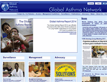 Tablet Screenshot of globalasthmanetwork.org